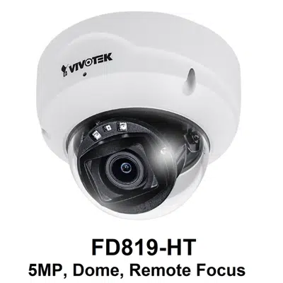 FD819-HT Dome IP Camera, 5 MP Zoom Lens 30m IR 이미지