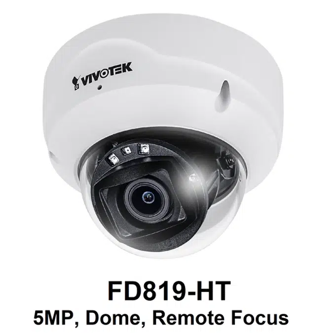 FD819-HT Dome IP Camera, 5 MP Zoom Lens 30m IR