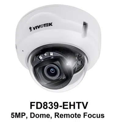 Image for FD839-EHTV Dome IP Camera, 5 MP Zoom Lens 30m IR
