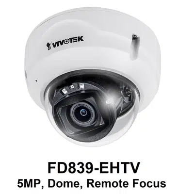 FD839-EHTV Dome IP Camera, 5 MP Zoom Lens 30m IR 이미지