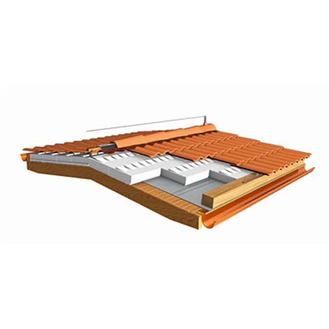 Roof system for concrete tile Coppo Titan