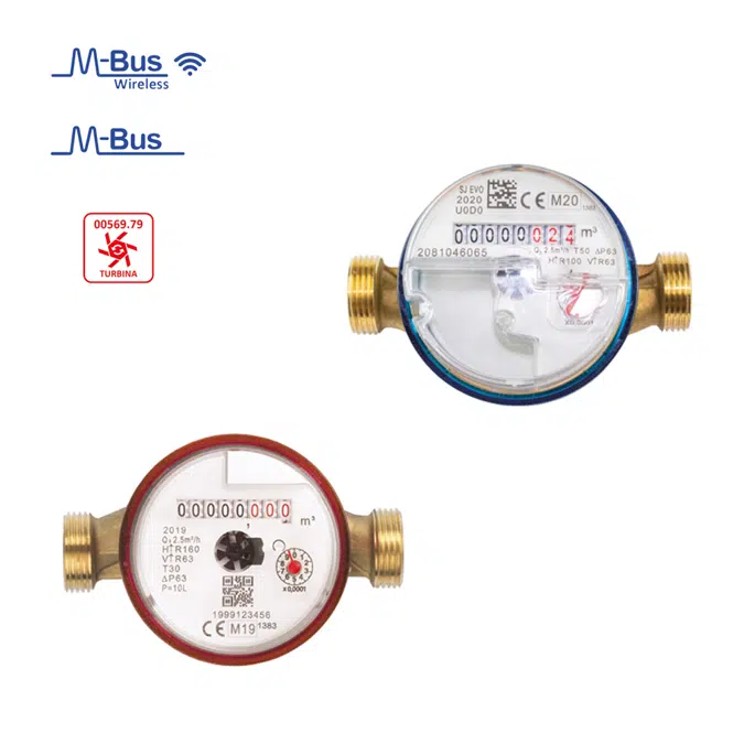 SHORTY 6502DUO _ Consumption metering modules 2 Way, 2 unit