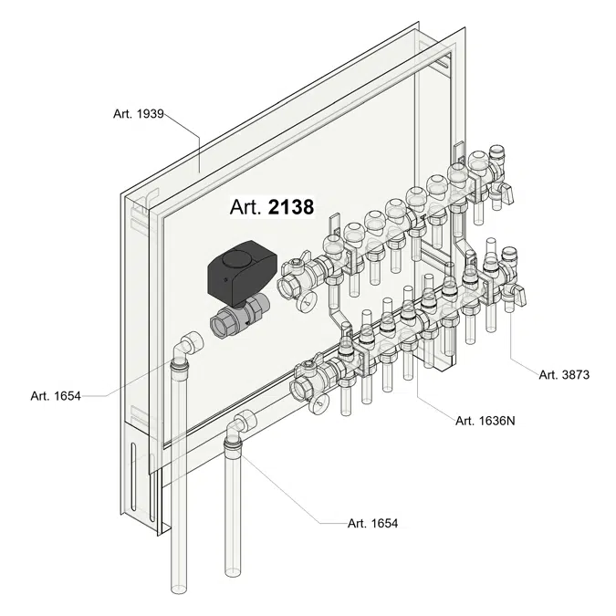 2138 _ 2-way motorized ball valve with servocontrol
