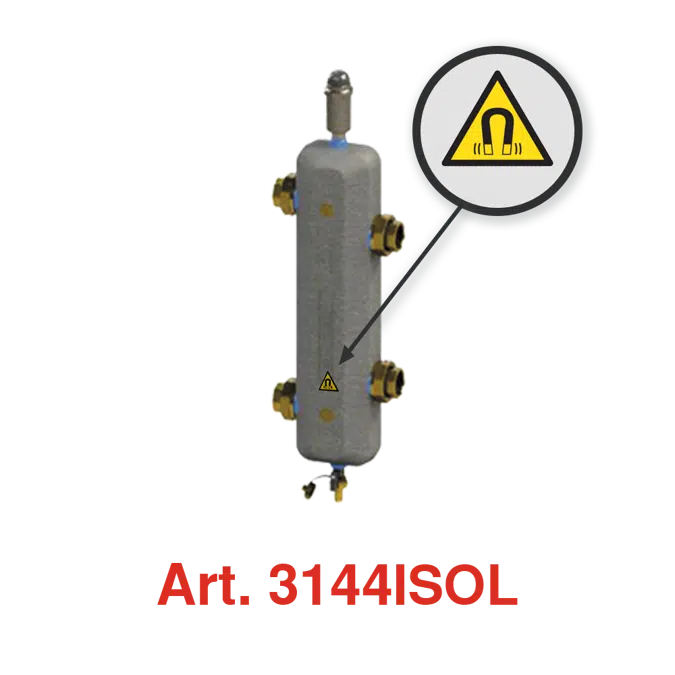 3165 - 3144 _ Hydraulic separator available with or without insulation and/or magnet