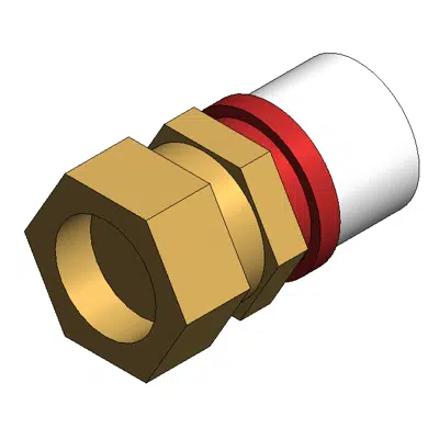 Image for 1651KB _Straight fitting double multilayer pipe/compression copper pipe