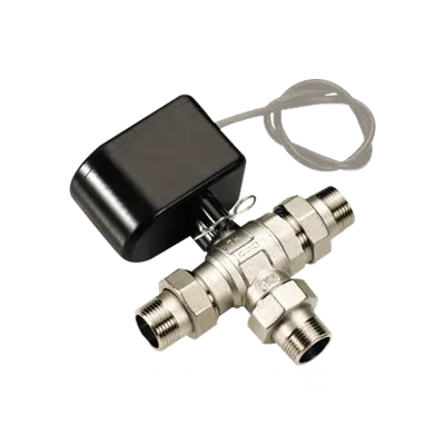 Image for 2135_3-way deviation motorized ball valve with servocontrol.