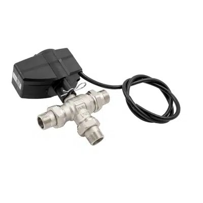 Image for 2135_3-way deviation motorized ball valve with servocontrol.