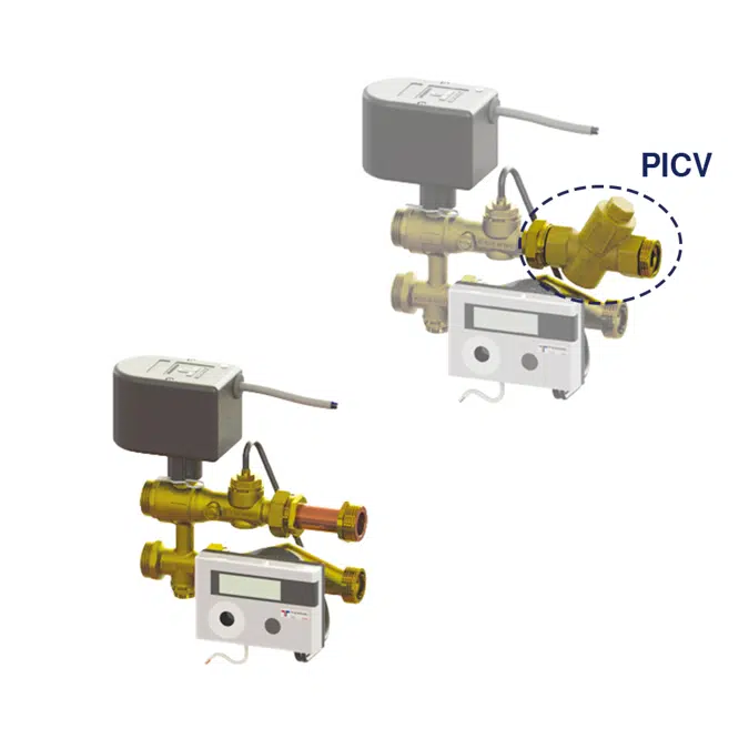 SHORTY 6502C01TRIO-3C _ Cassetta Contabilizzazione Diretta - 3 Utenze, 3 linee Sanitarie