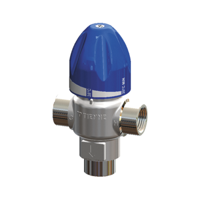 BIM objects Free download! 4737 _ Thermostatic mixing valve for hot