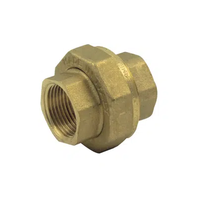 Image for 1557CP _ Generic 3-piece straight fitting with FLAT WASHER Female/Female