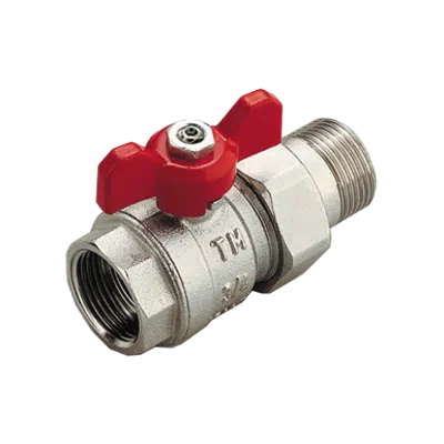 Imagem para 2121 _ Full bore ball valves for MANIFOLDS male/female with T handle and tailpiece}