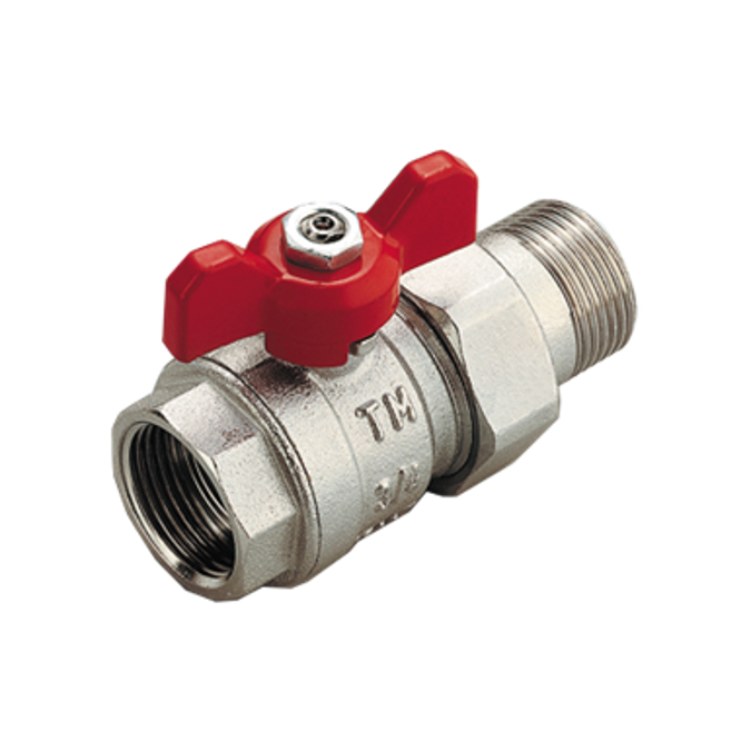 2121 _ Full bore ball valves for MANIFOLDS male/female with T handle and tailpiece