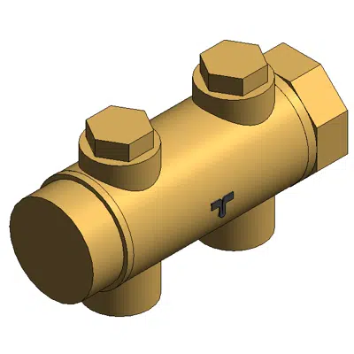 Image for 3054 _ G1”1/2 distribution manifold in moulded brass INDUSTRIAL FLOOR with connections 1"