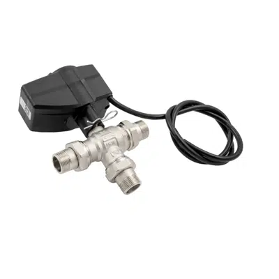 Image for 2137_3-way deviation motorized ball valve with servocontrol.