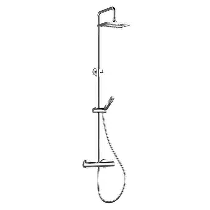 DC006 _ Wall mounted shower column - Square