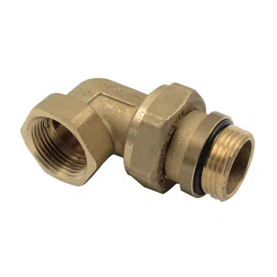 Image for 1565R _ Generic 3-piece elbow fitting with O-RING - Male /Female
