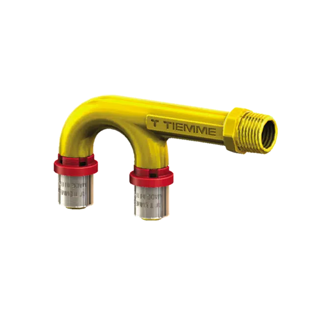 BIM objects Free download! 1654U _ Double Ushaped press fitting with male connection BIMobject