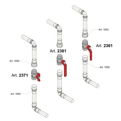 Image for 2361-2371-2381 _ MISTRAL standard ball valve male/female with aluminium handle