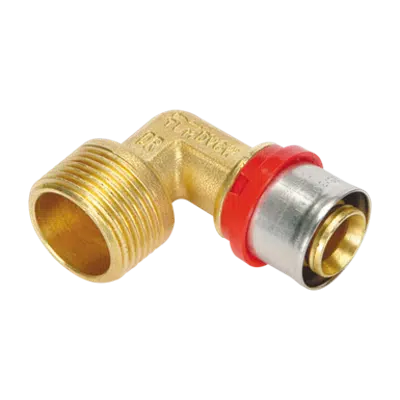Image for 1654 _ Elbow press fitting MALE for multi-layer pipe