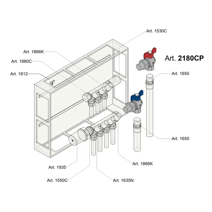 2180-2180CP _ Full bore ball valve square for MANIFOLDS male/female with T handle