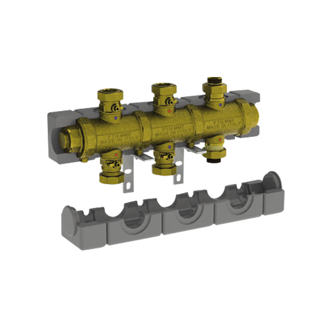 BIM objects Free download! 5538G2M3 _ G1"1/4 modular brass manifold