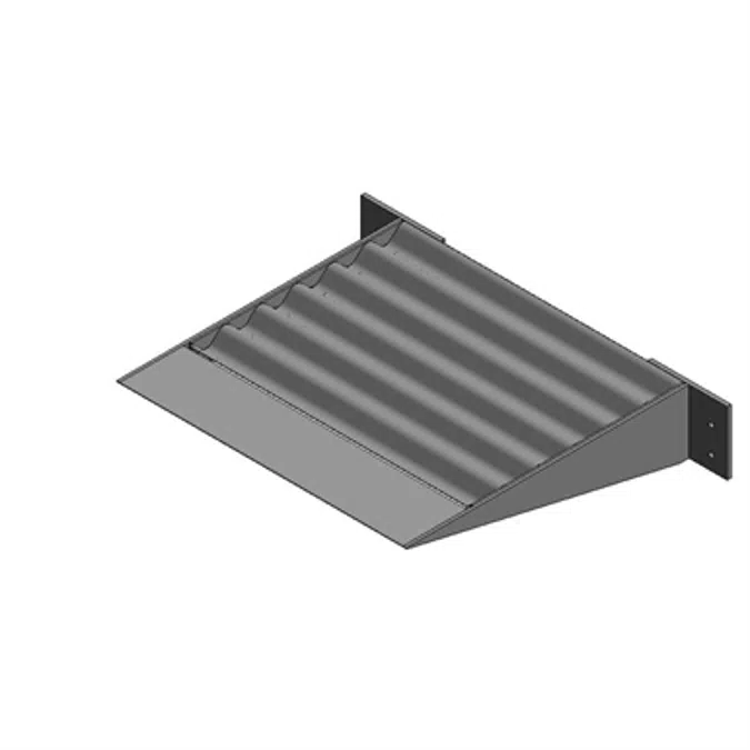 7750 - Sunshade with corrugated panel top