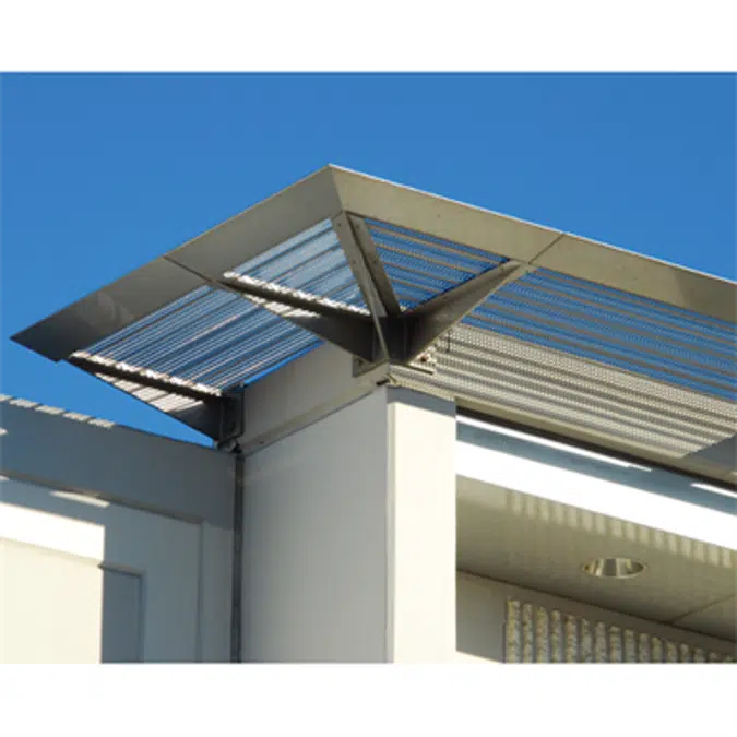 7750 - Sunshade with corrugated panel top