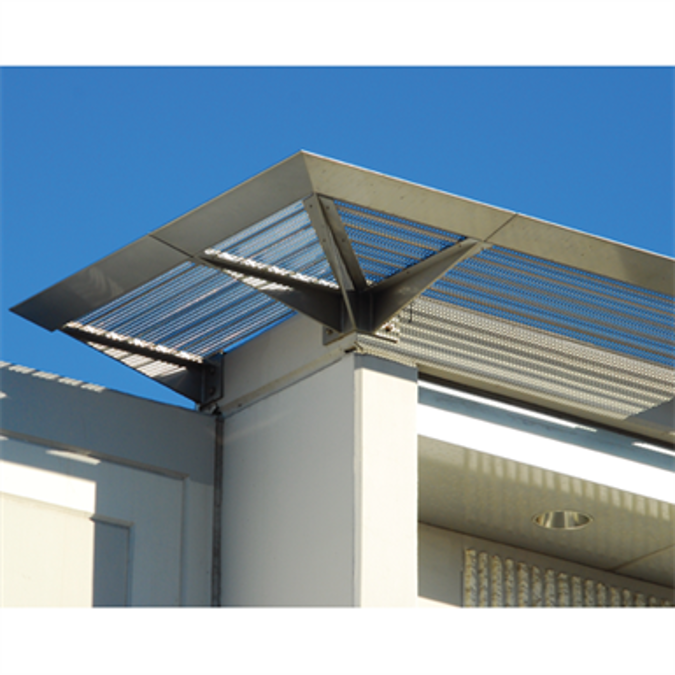 BIM objects - Free download! 7750 - Sunshade with corrugated panel top ...