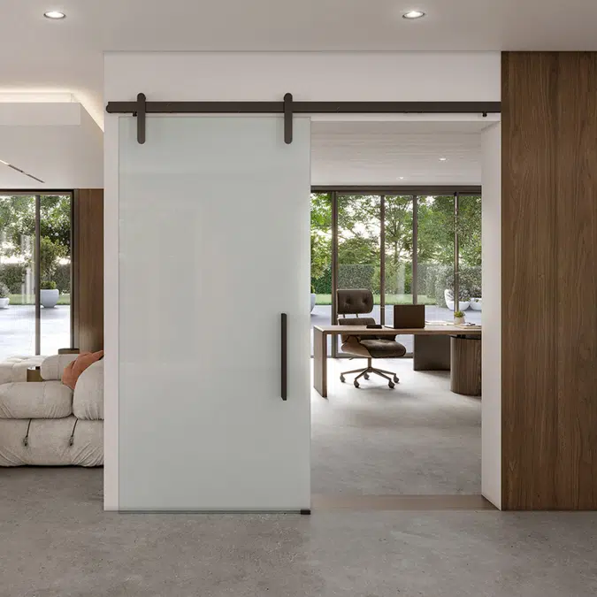 Hemisphere Sliding Door Hardware System