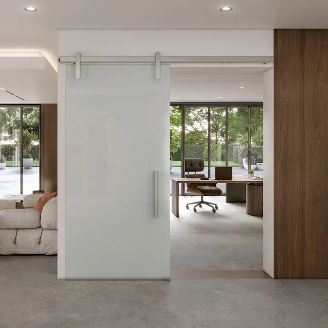 Hemisphere Sliding Door Hardware System