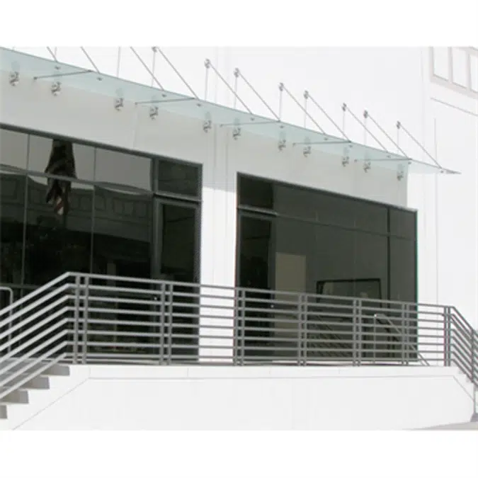 Glass Awning Support System