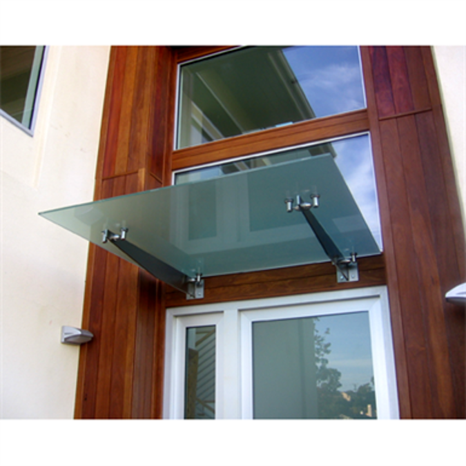 BIM objects Free download! CRL Universal Wall Mounted Glass Awning