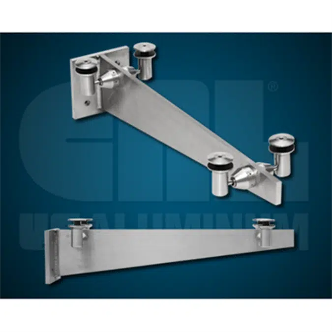 CRL Universal Wall Mounted Glass Awning Brackets (GAB series) Glass Canopy