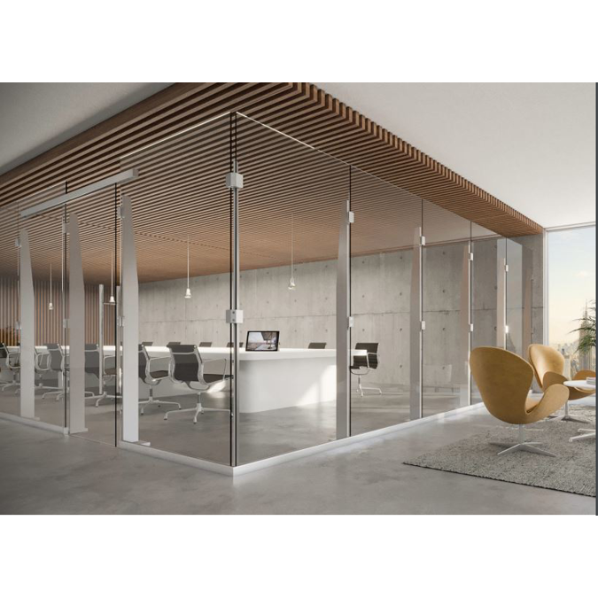 BIM objects - Free download! Klarity Freestanding Post & Glass ...