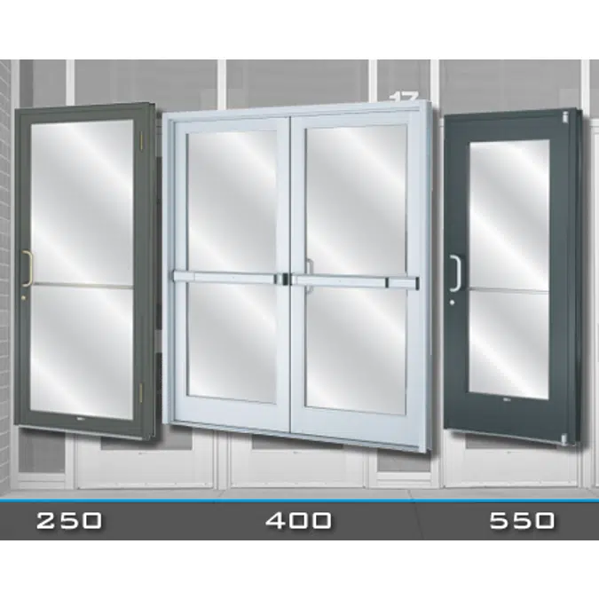 Series 250, 400, & 550 Entrance Doors