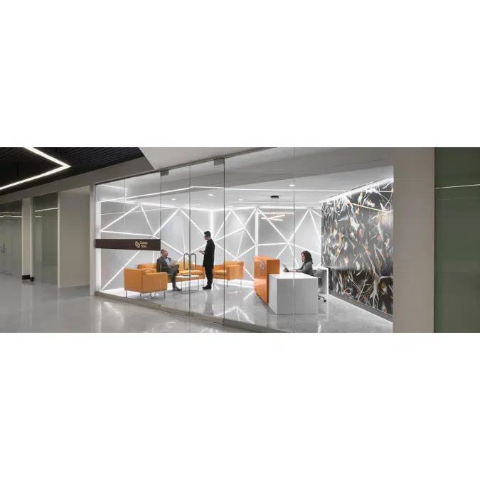 Clear View Glass Wall Office Partition