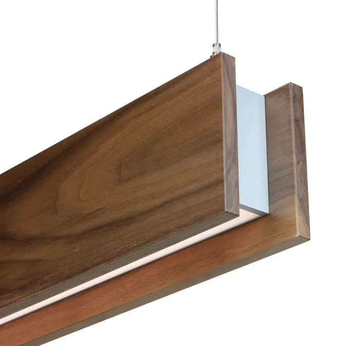 Faux|Real LED Luminaires with Real Wood and Faux Finishes