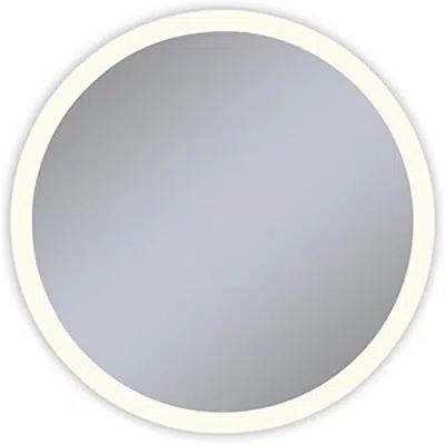 Robern YM0030CPFPD3 Vitality 30 Inch Circle Lighted Mirror için görüntü