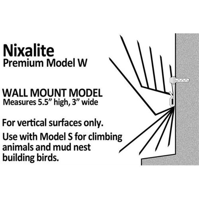 Premium Nixalite® All Stainless Steel Bird Spikes - Wall Mount