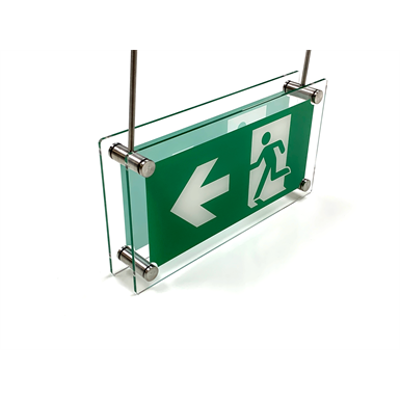 Immagine per Fire Safety Sign - Suspended Fire Exit (Non Illuminated)