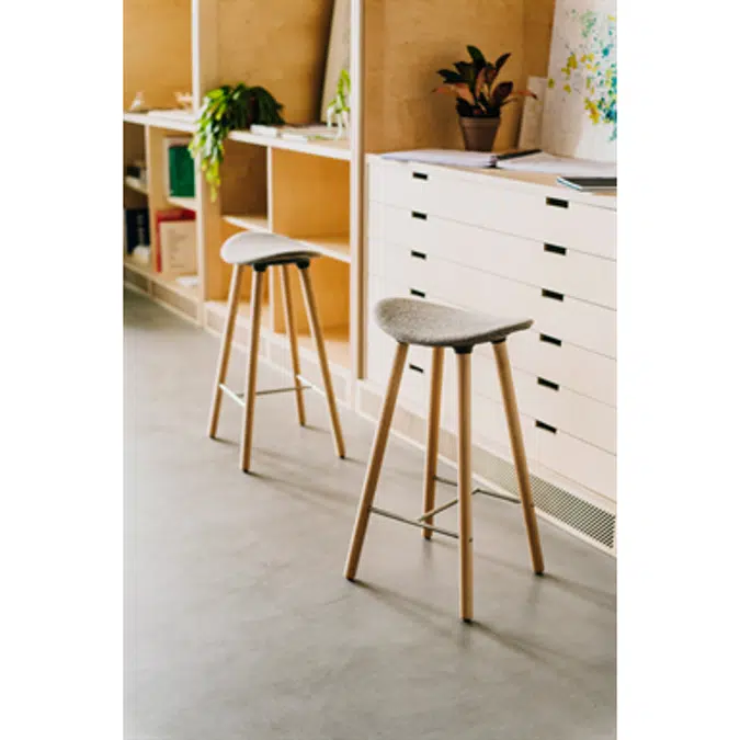 Tabouret Coma Wood moyen