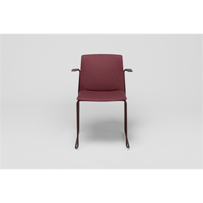 Image for Ema sledge chair with close backrest and arms
