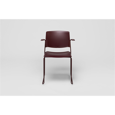 Image for Ema sledge chair with open backrest and arms