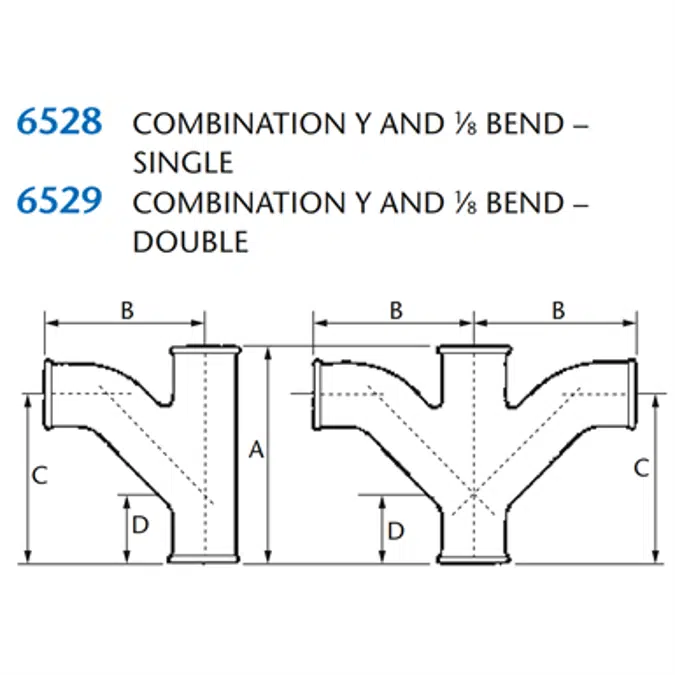 KIMAX Model 6528 Combination Single Y & 1/8th Bend