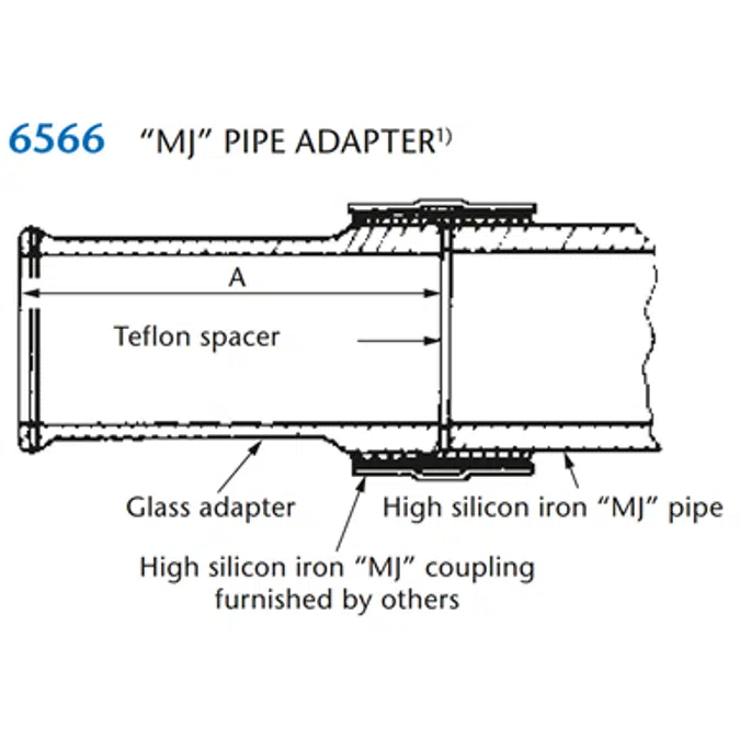 KIMAX Model 6566 'MJ' Pipe Adapter