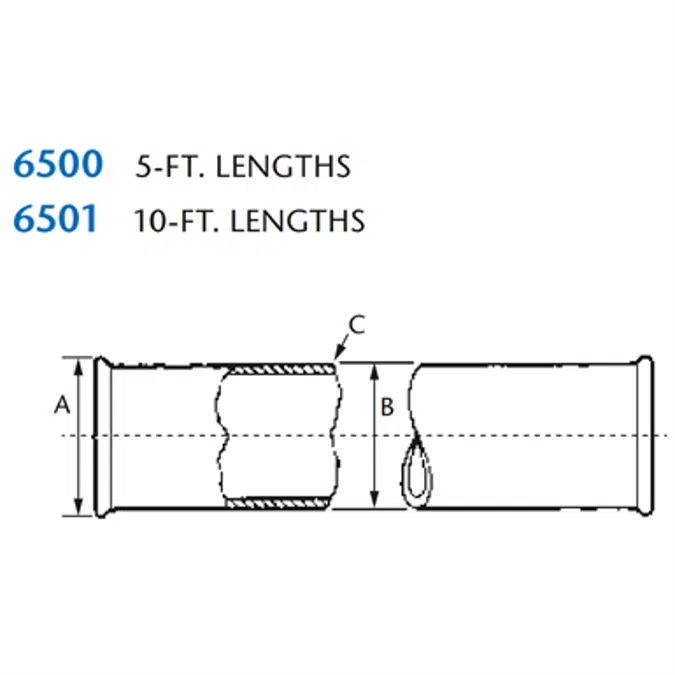 KIMAX Model 6501 10' Pipe Length