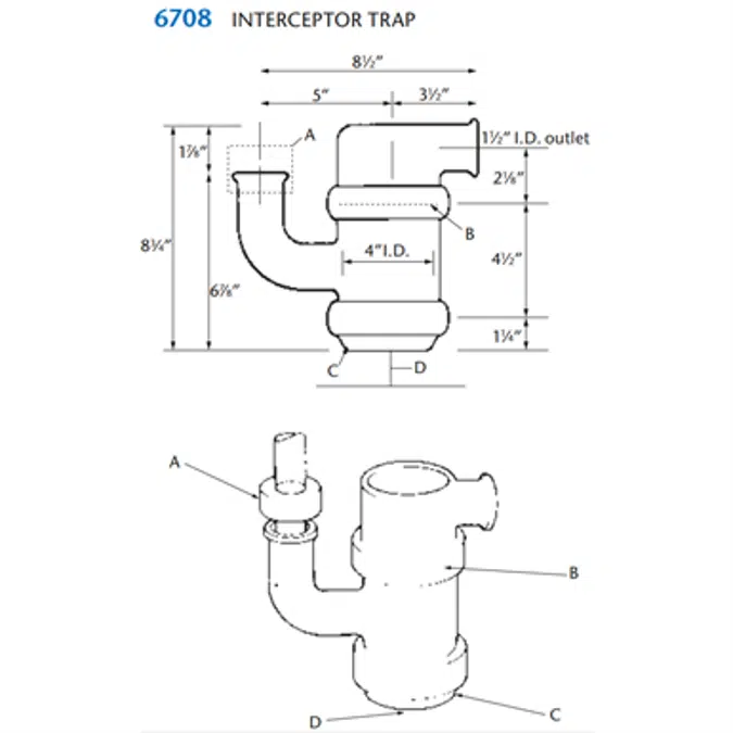 KIMAX Model 6708 Interceptor Trap