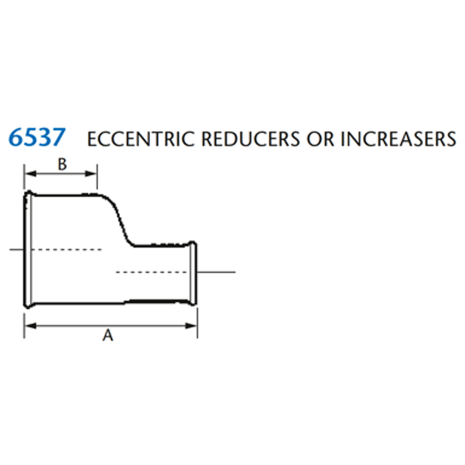 KIMAX Model 6537 Eccentric Pipe Reducer/Increaser