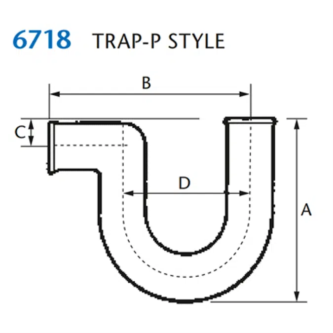 KIMAX Model 6718 Trap P Style