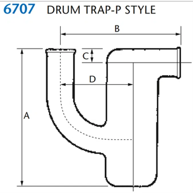 KIMAX Model 6707 Drum Trap P Style